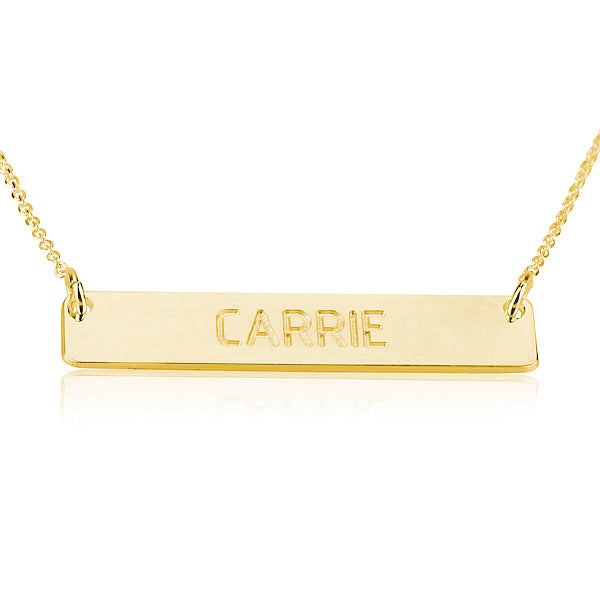 Personalised Bar Name Necklace