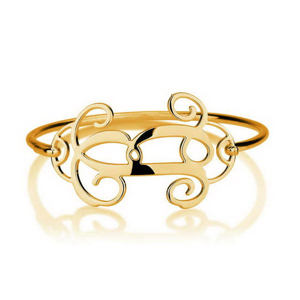 Personalised Monogram Initial Bangle