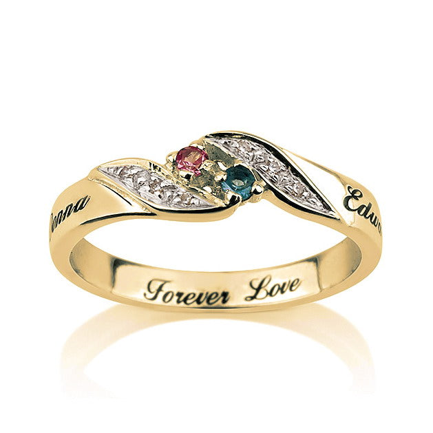 Personalised Birthstones Ring