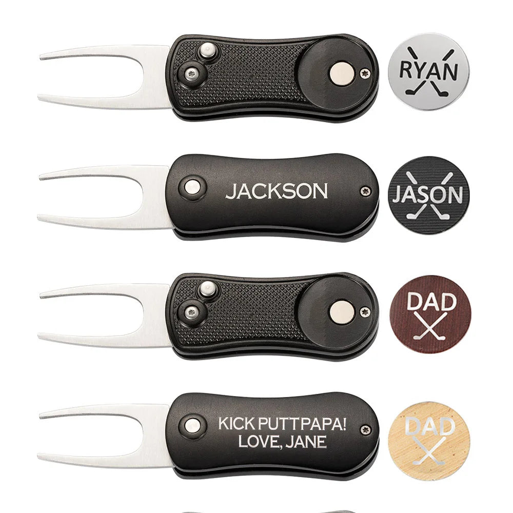 Personalised Golf Ball Marker Divot Tool