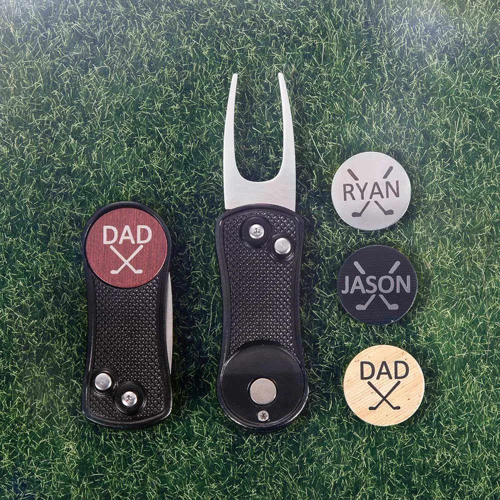 Personalised Golf Ball Marker Divot Tool