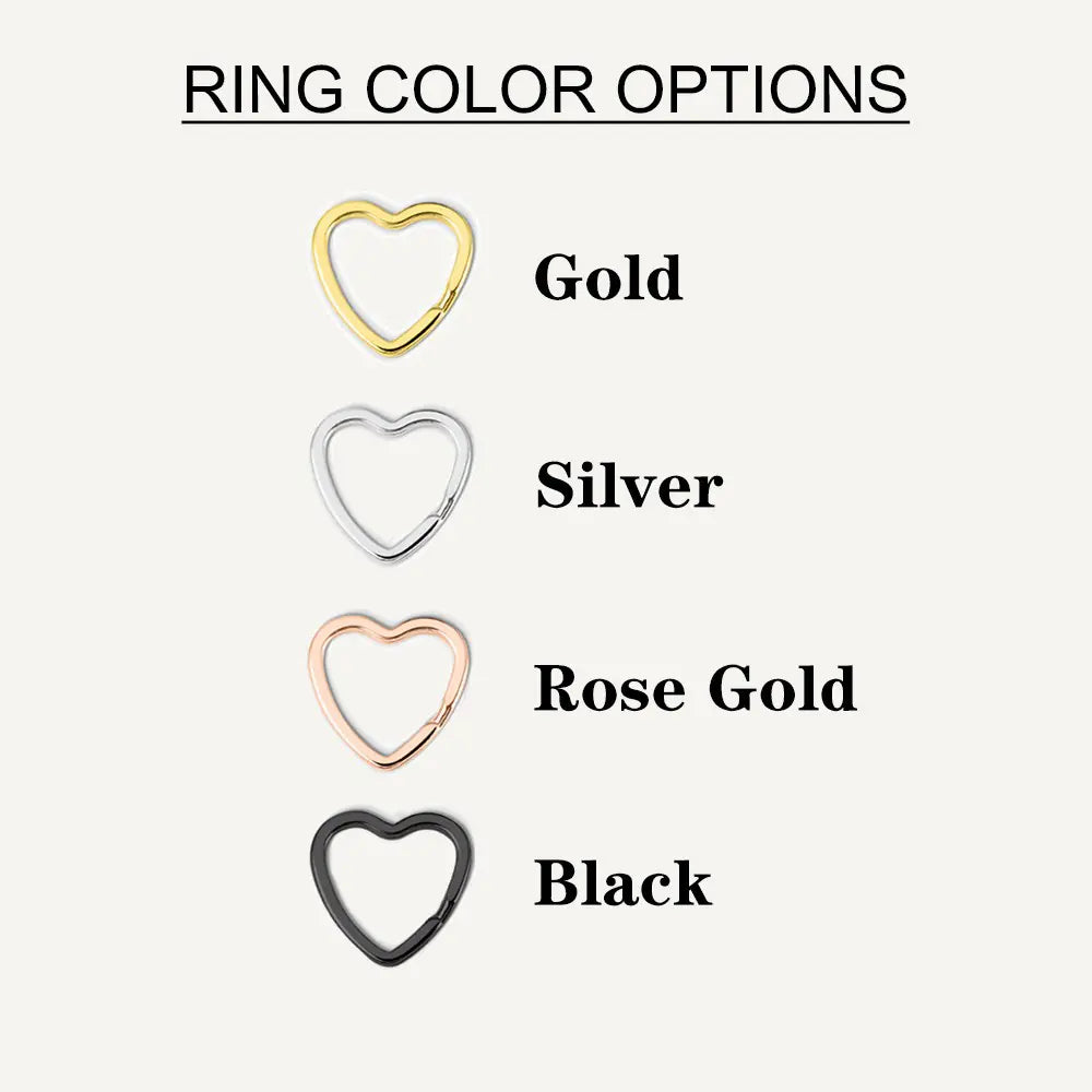 Personalised Birth Flower Leather Heart Keyring