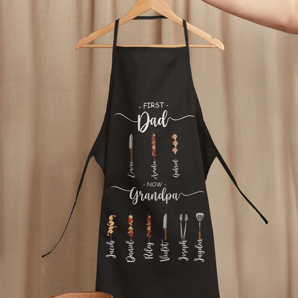Personalised BBQ Apron for Dad & Grandpa