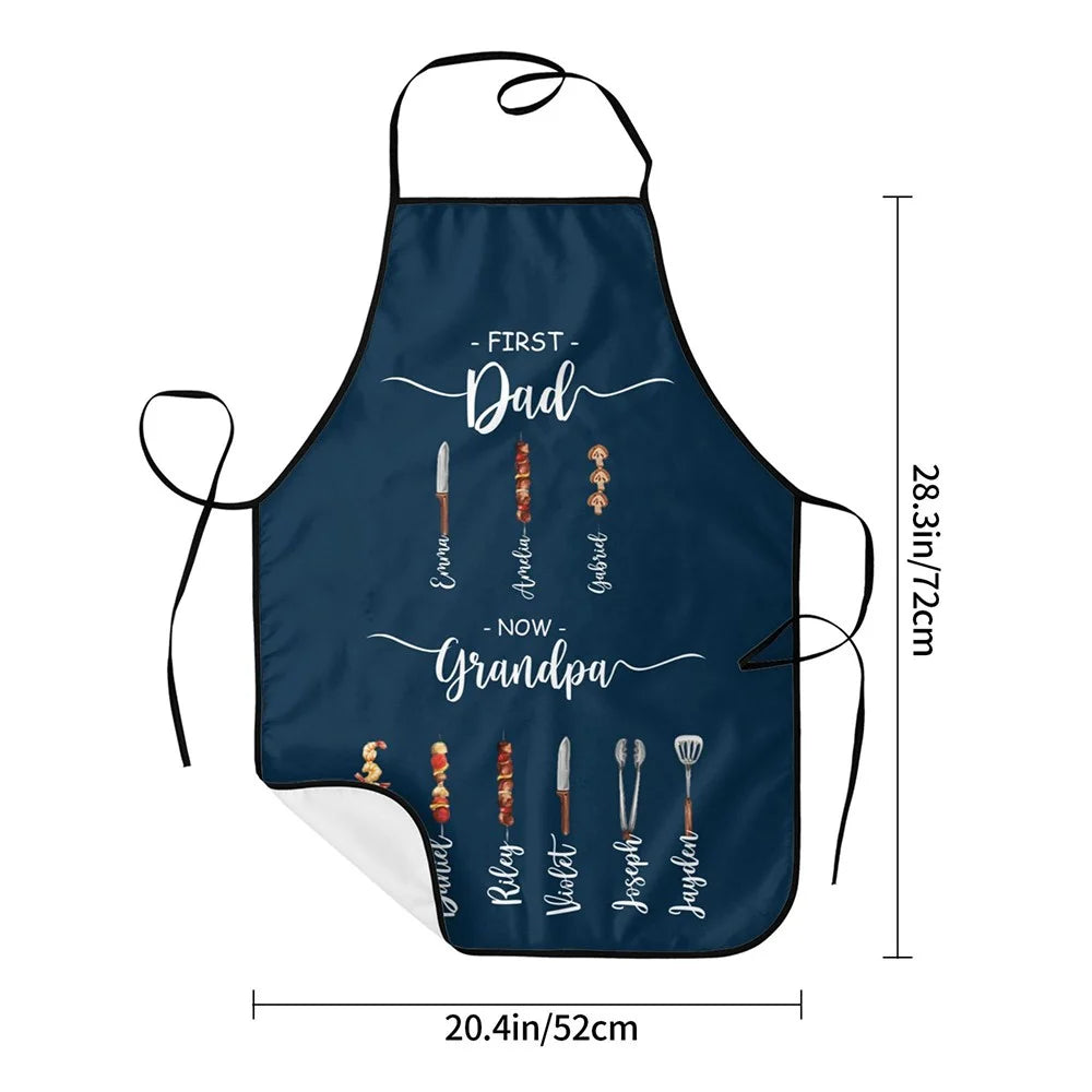 Personalised BBQ Apron for Dad & Grandpa