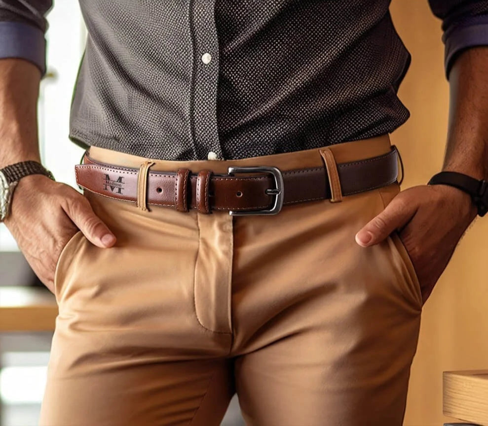 Men's Personalised Leather Belt