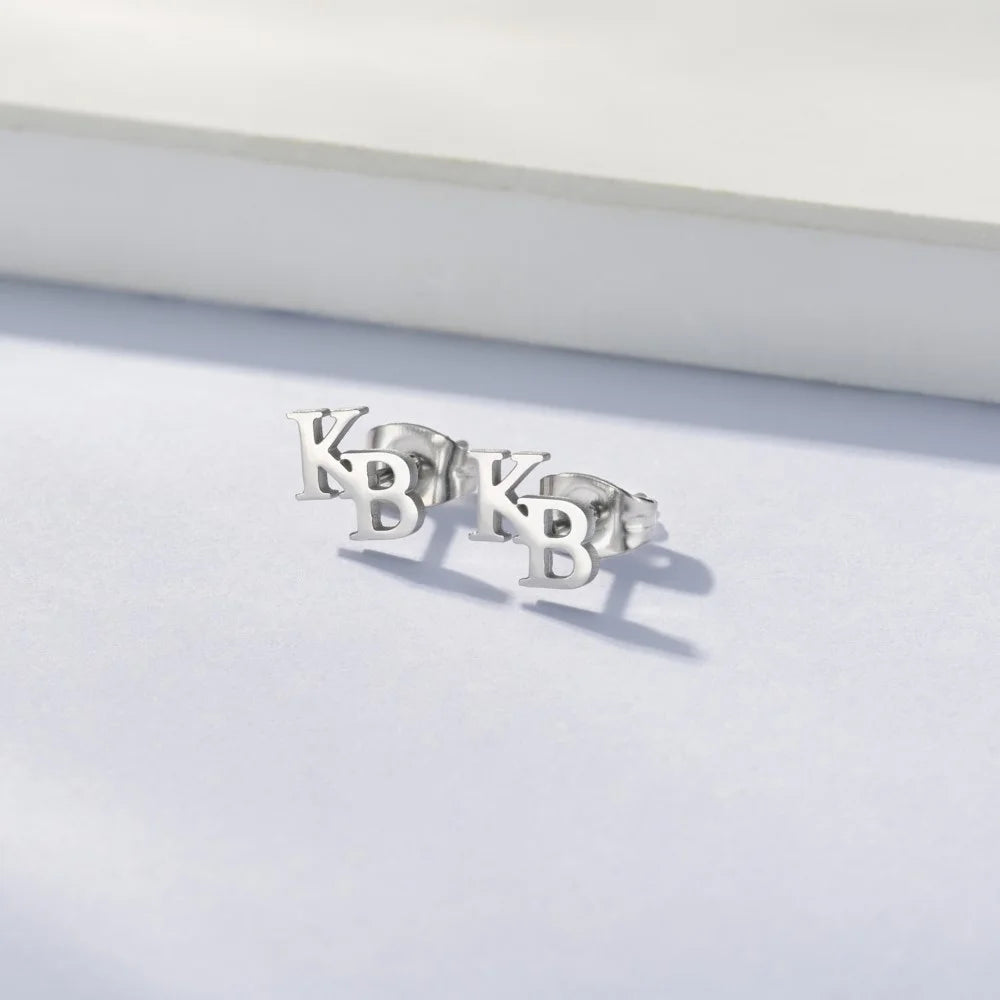 Personalised Initials Stud Earrings