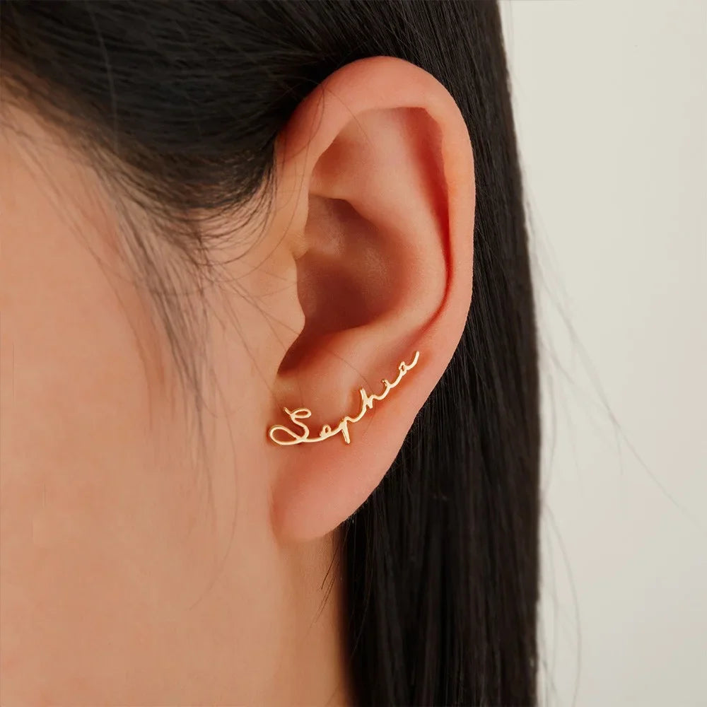 Personalised Name Earrings