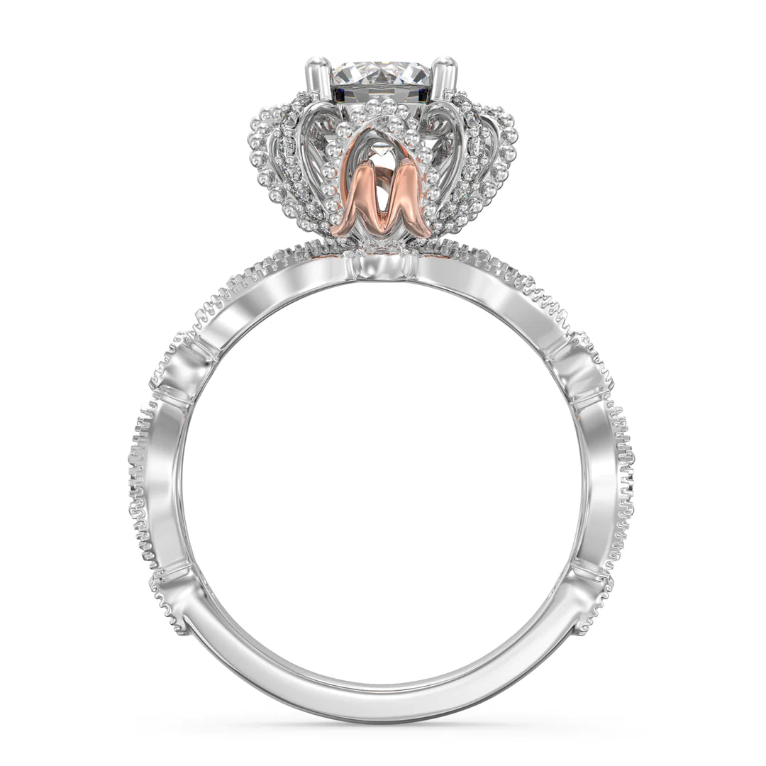 Premium Personalised Moissanite Initials Ring