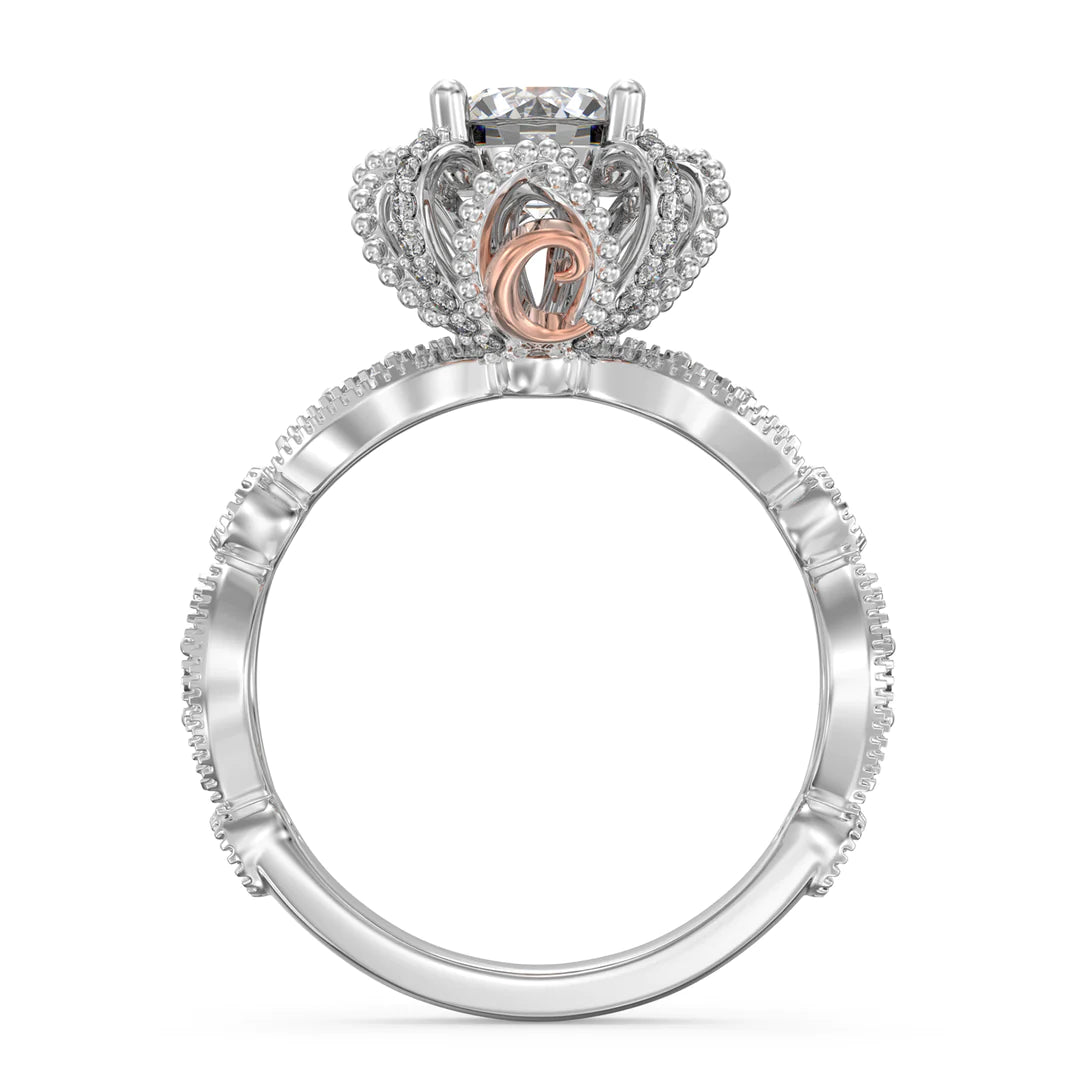 Premium Personalised Moissanite Initials Ring