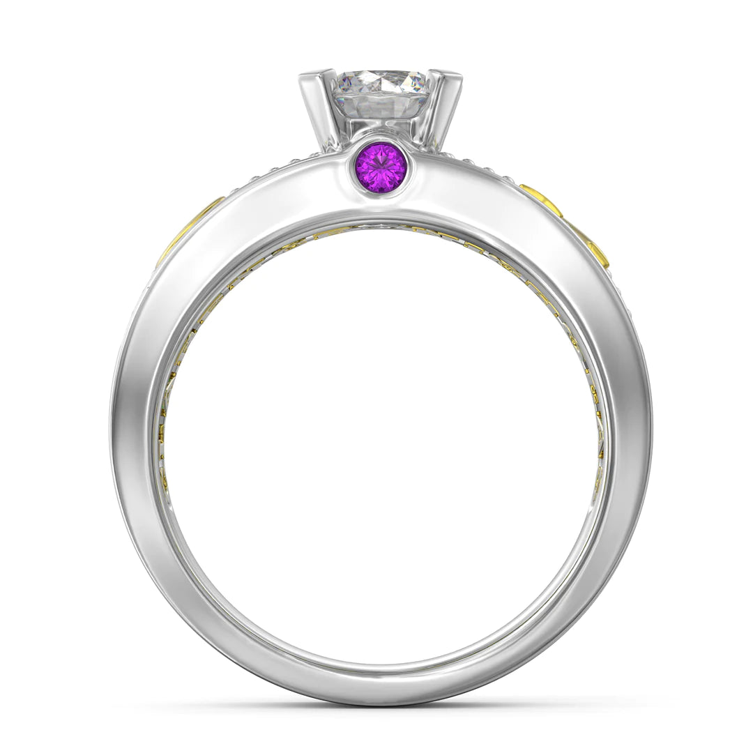 Premium Personalised Moissanite Initials Names & Birthstones Ring