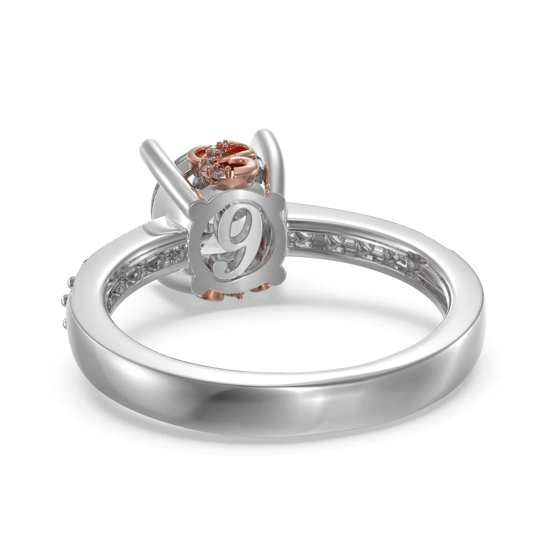 Premium Personalised Moissanite Bridal Initials & Number Ring Set