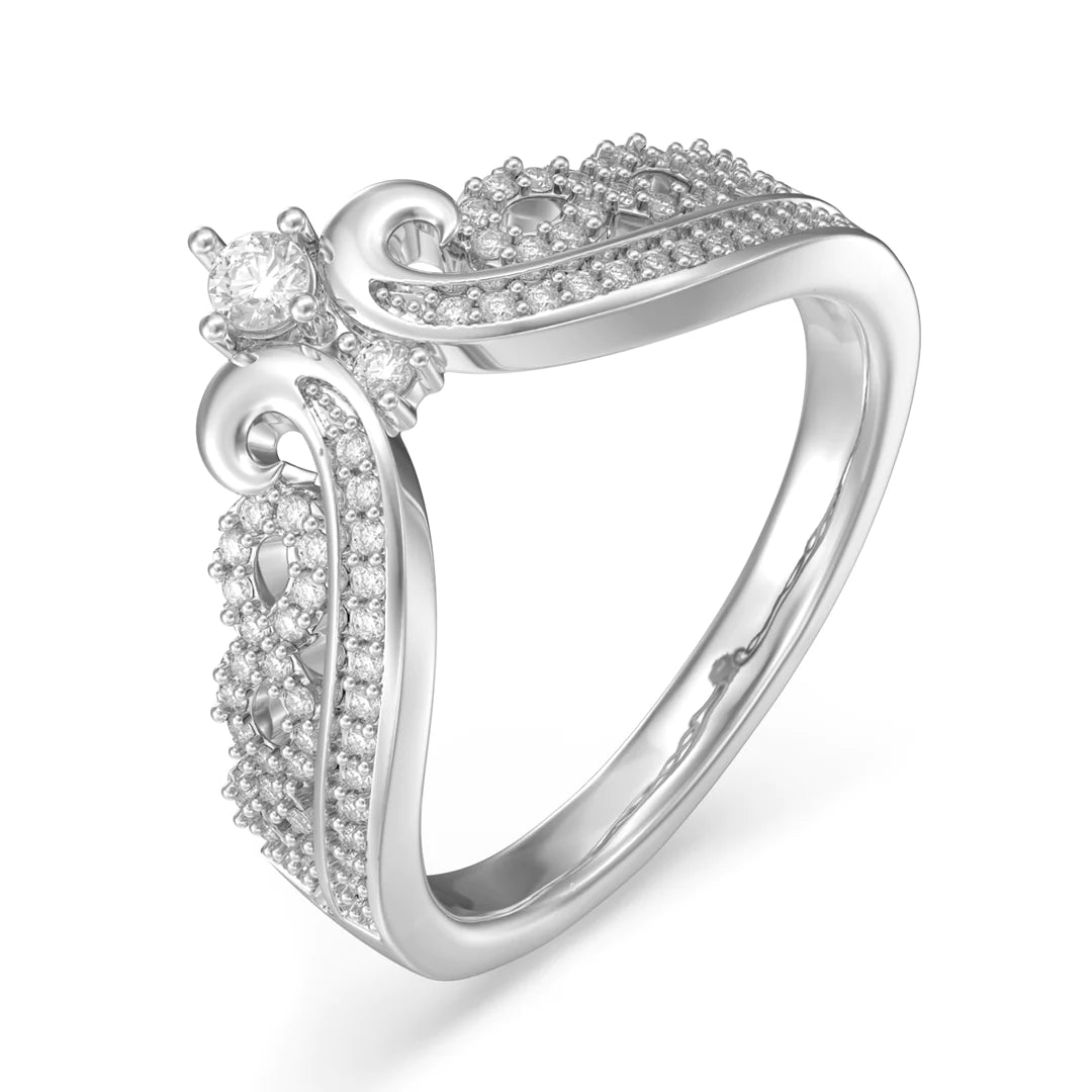 Premium Personalised Moissanite Bridal Initials & Number Ring Set