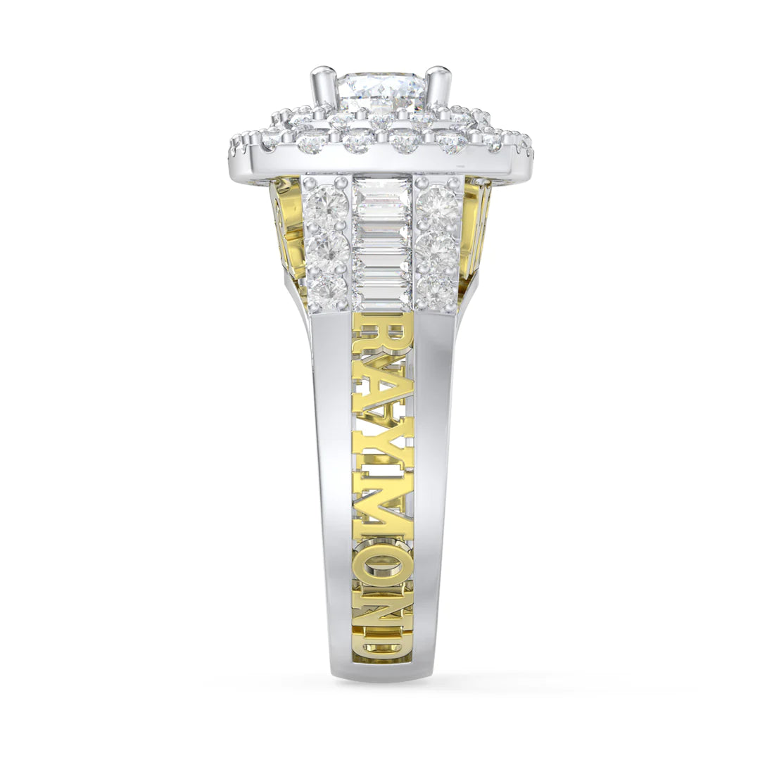 Premium Personalised Moissanite Names & Initials Ring