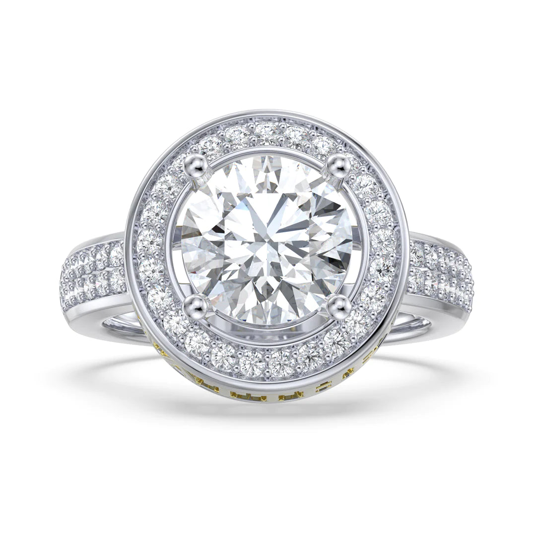 Premium Personalised Moissanite Names Ring