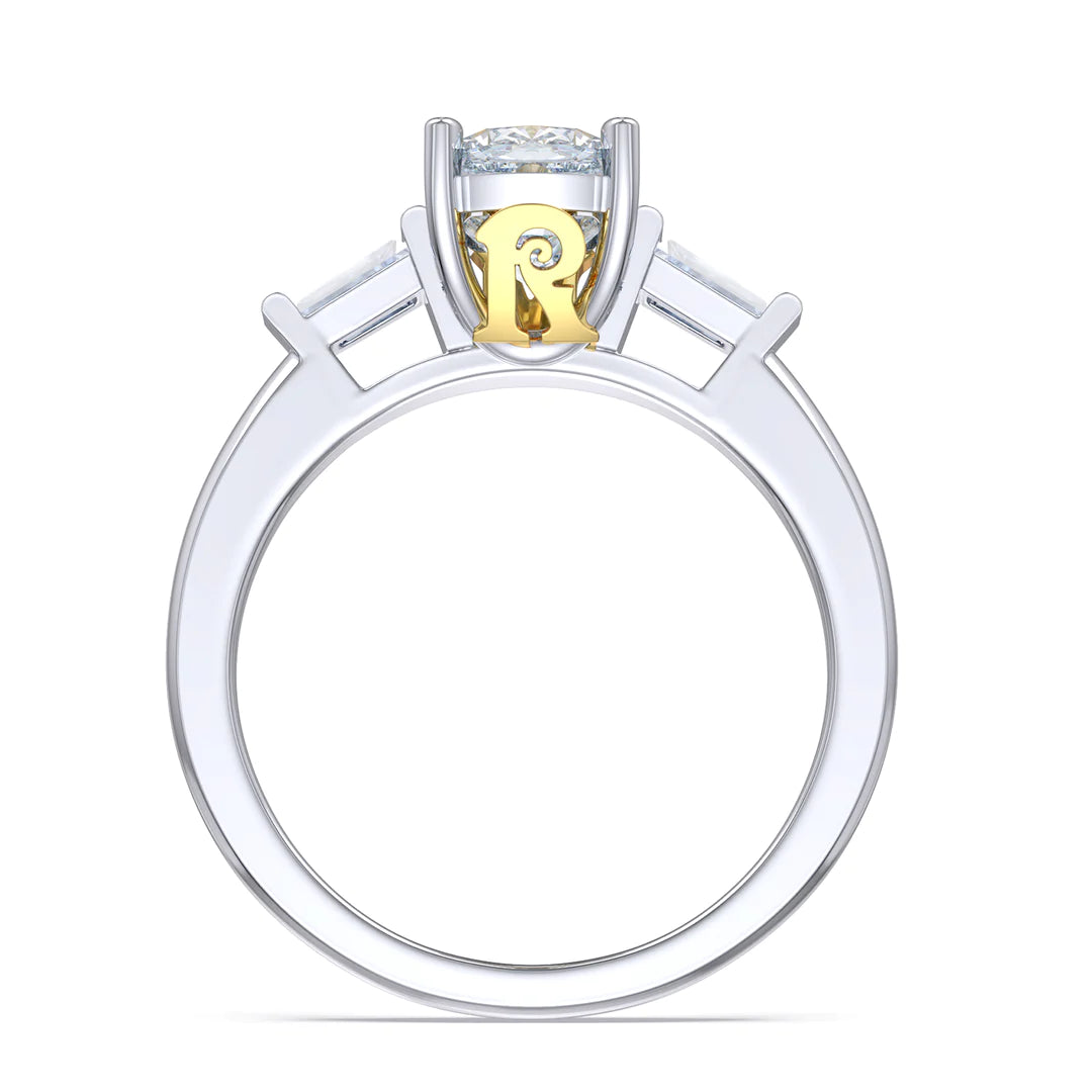 Premium Personalised Moissanite Initials Ring