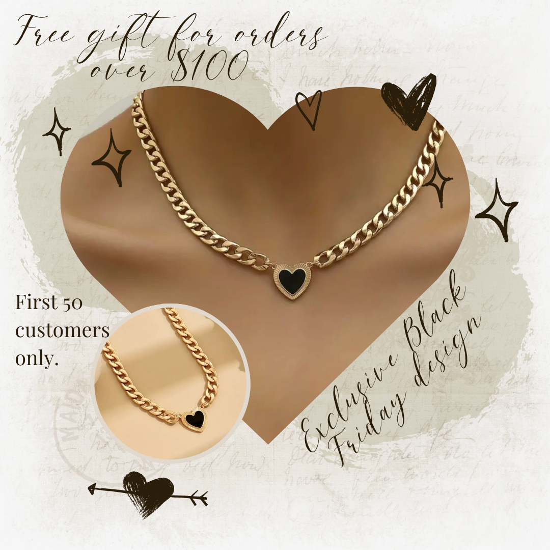 Black Friday Exclusive Heart Necklace