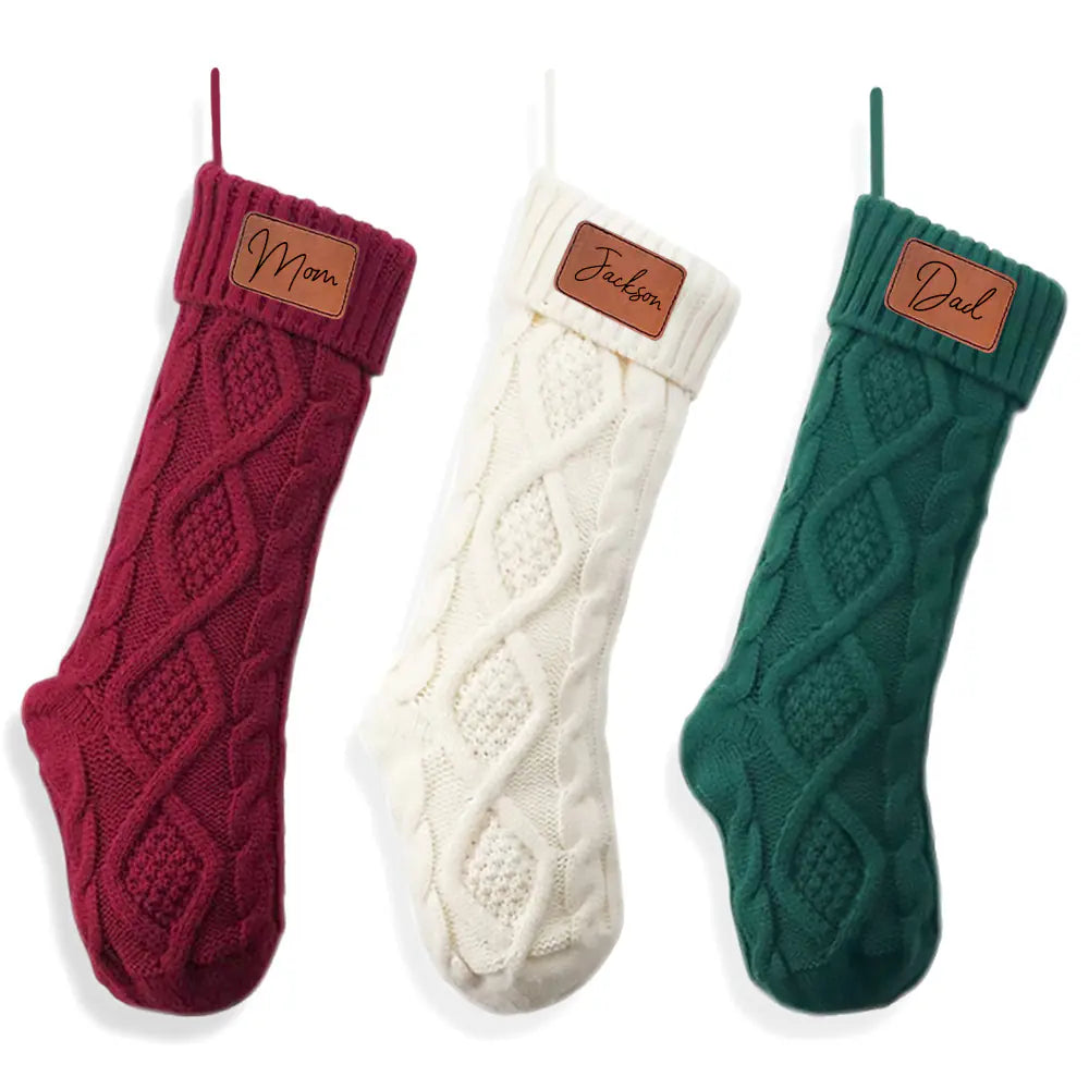 Personalised Family Name Christmas Stockings