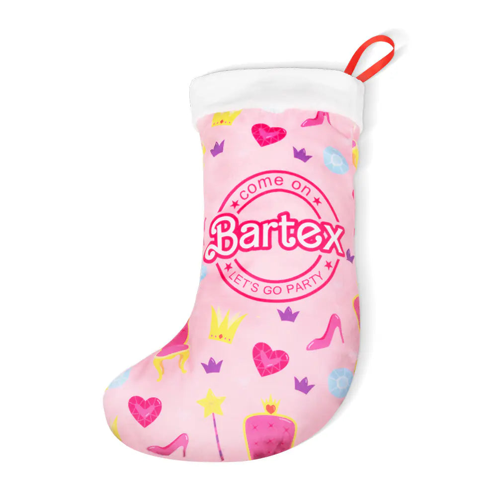Personalised Barbie Style Name Christmas Stocking
