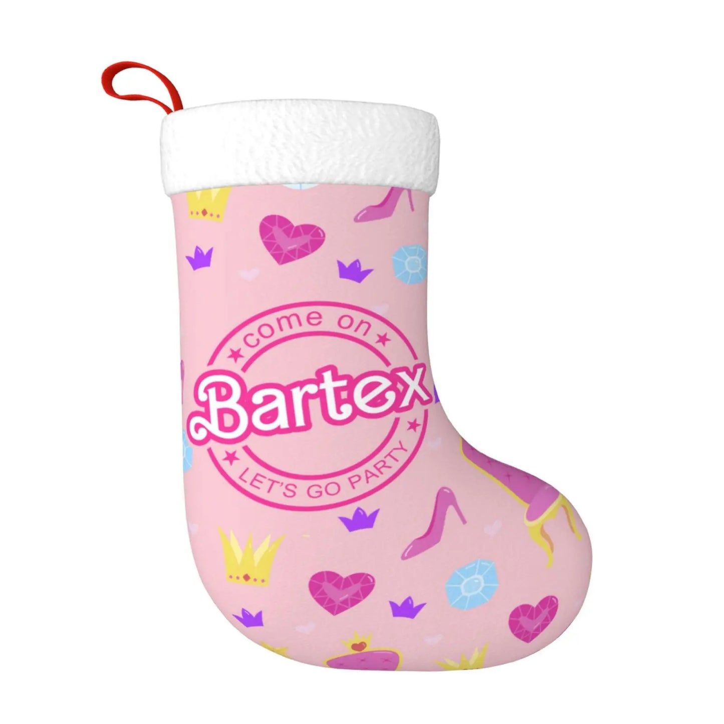 Personalised Barbie Style Name Christmas Stocking