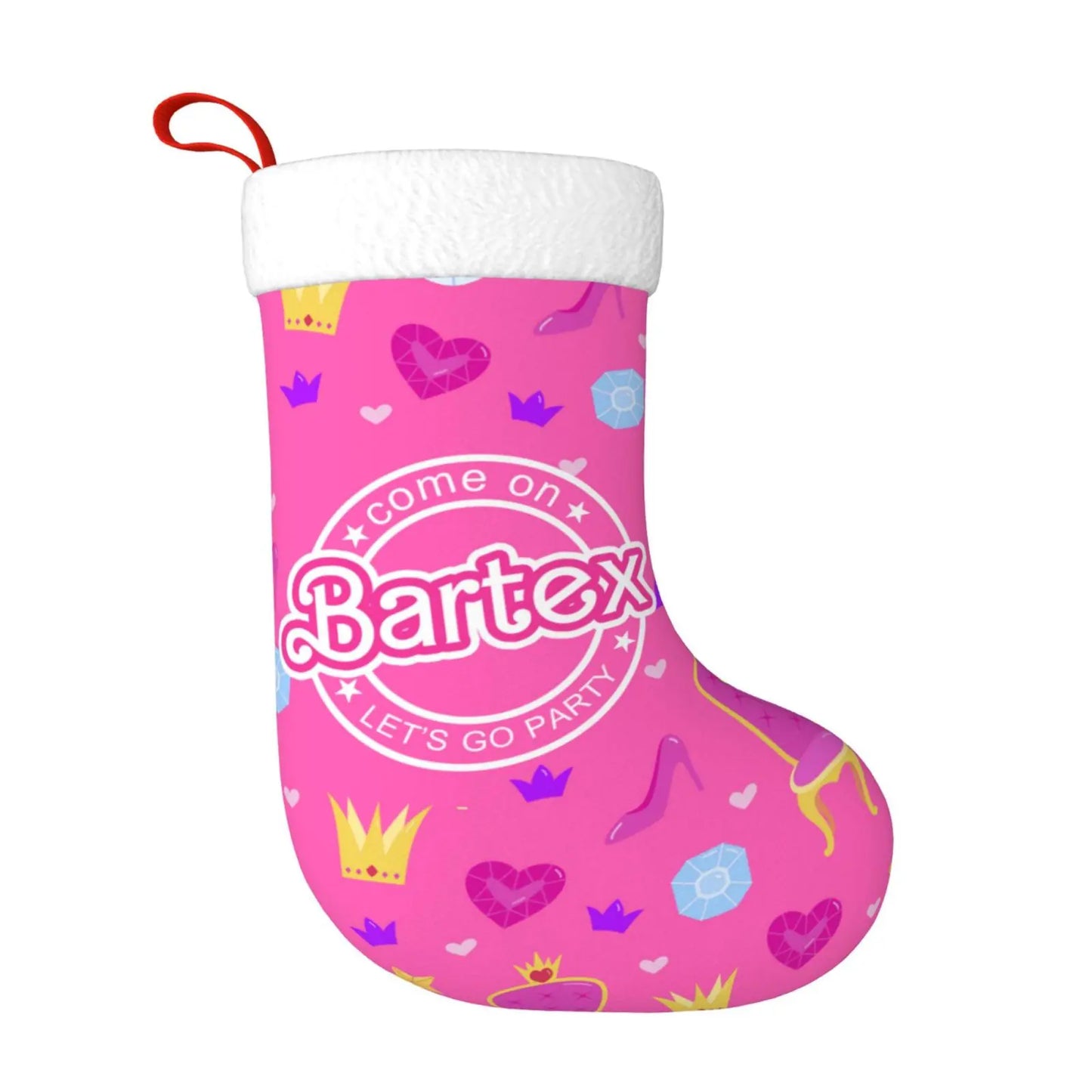 Personalised Barbie Style Name Christmas Stocking