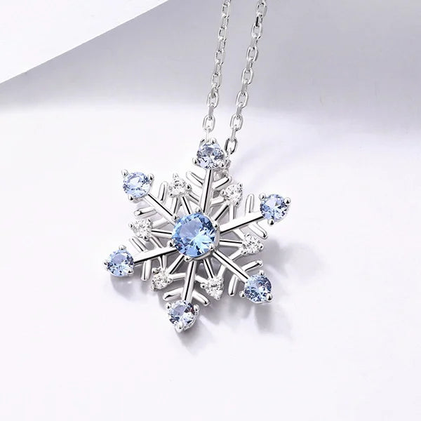 Sterling Silver Snowflake Necklace