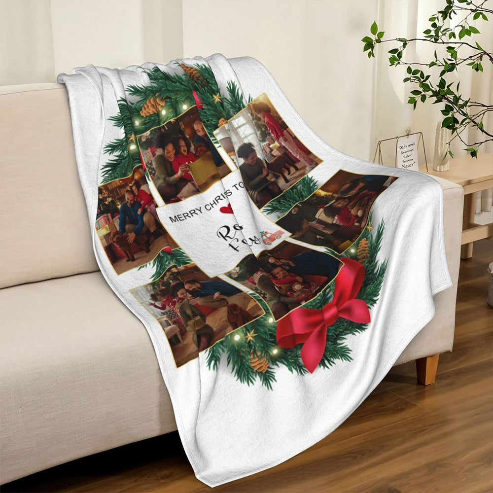 Personalised Christmas Photo Blanket