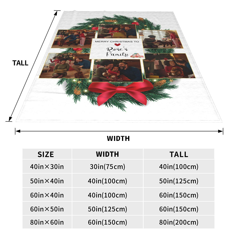 Personalised Christmas Photo Blanket