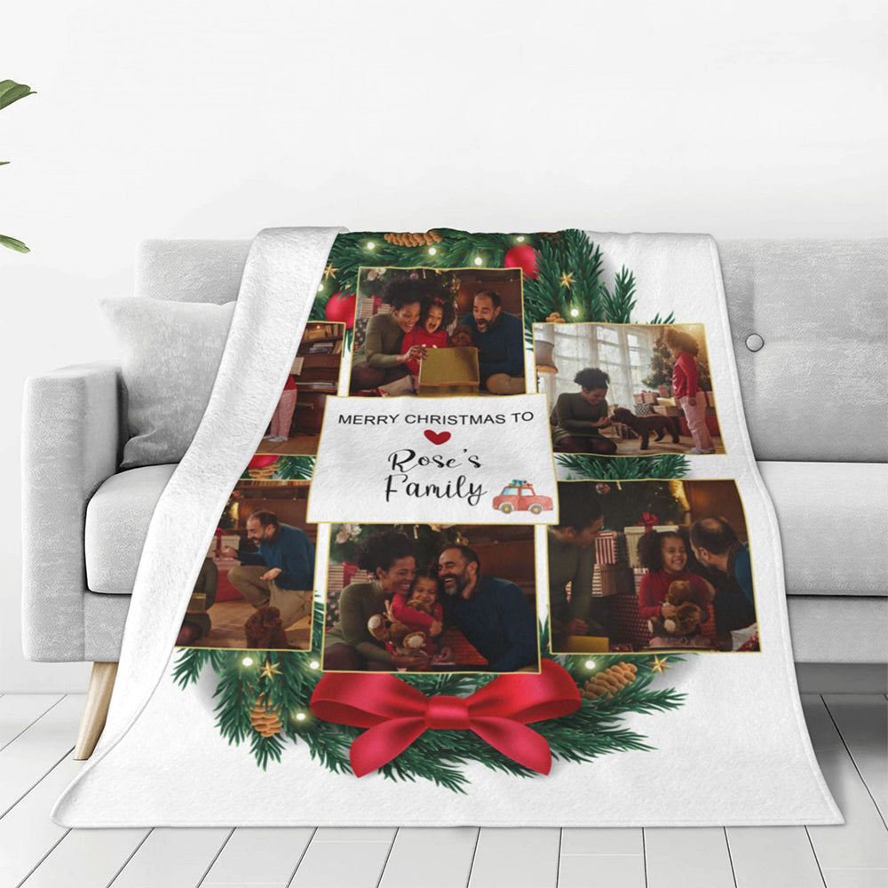 Personalised Christmas Photo Blanket