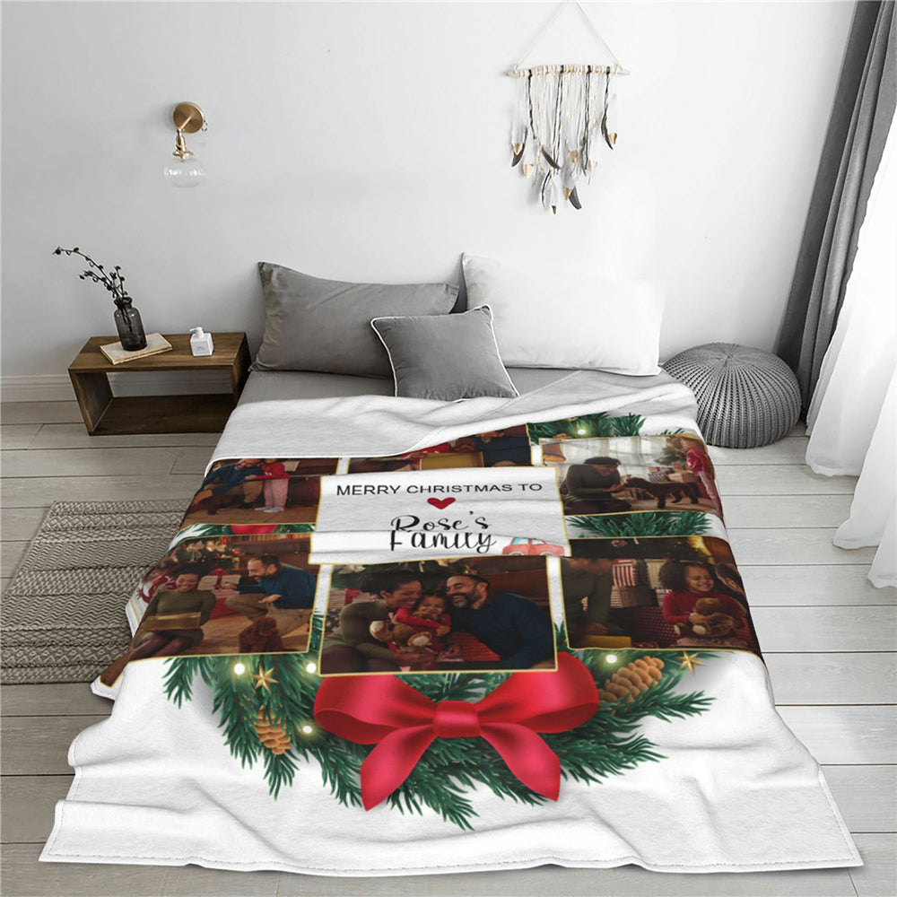 Personalised Christmas Photo Blanket