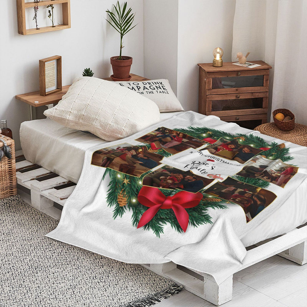 Personalised Christmas Photo Blanket
