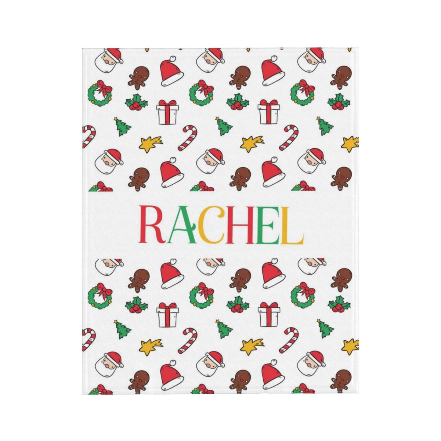 Personalised Kids Christmas Name Blanket