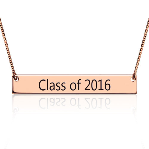 Class of 2024 Graduation Bar Necklace