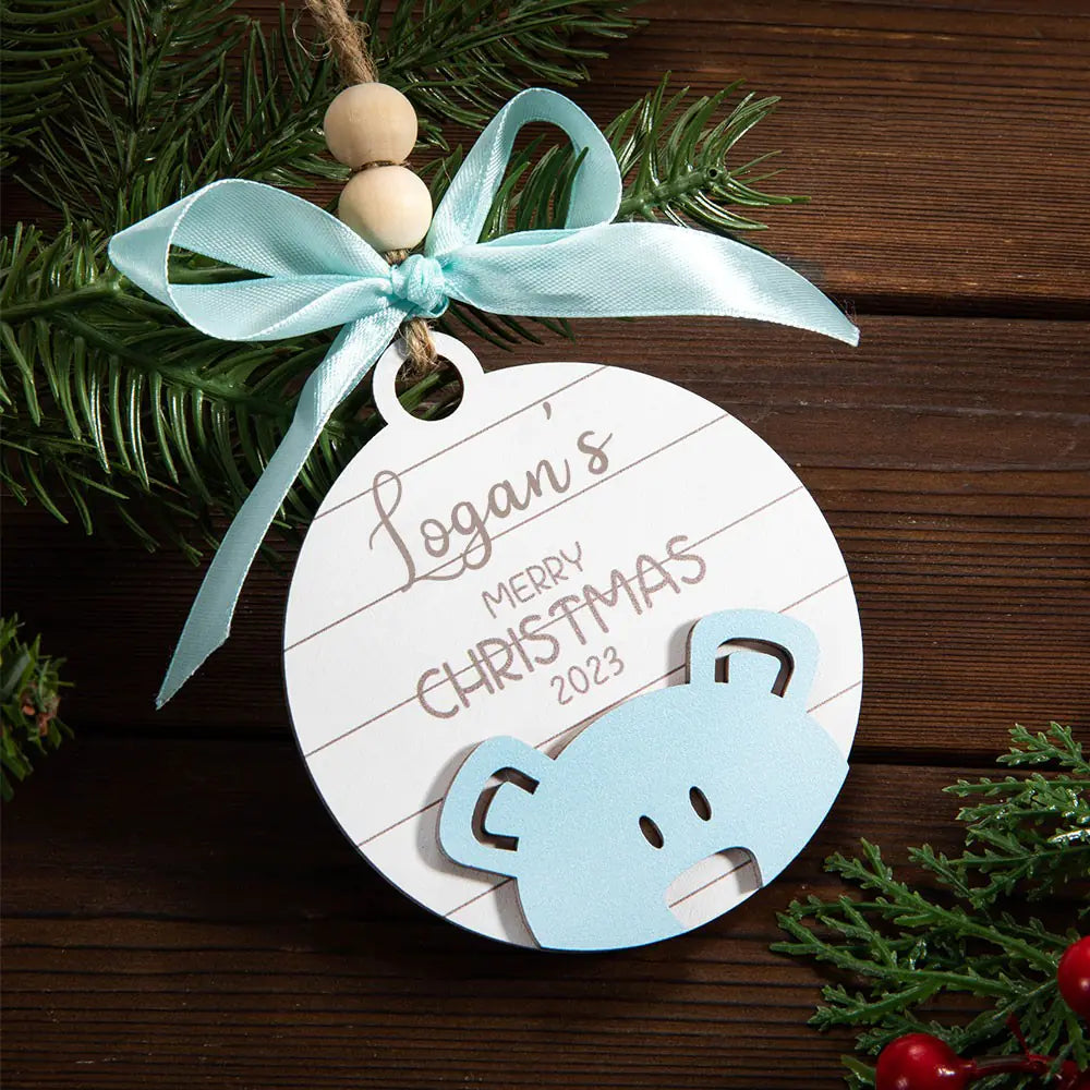 Personalised Baby's 1st Christmas Ornament 2024