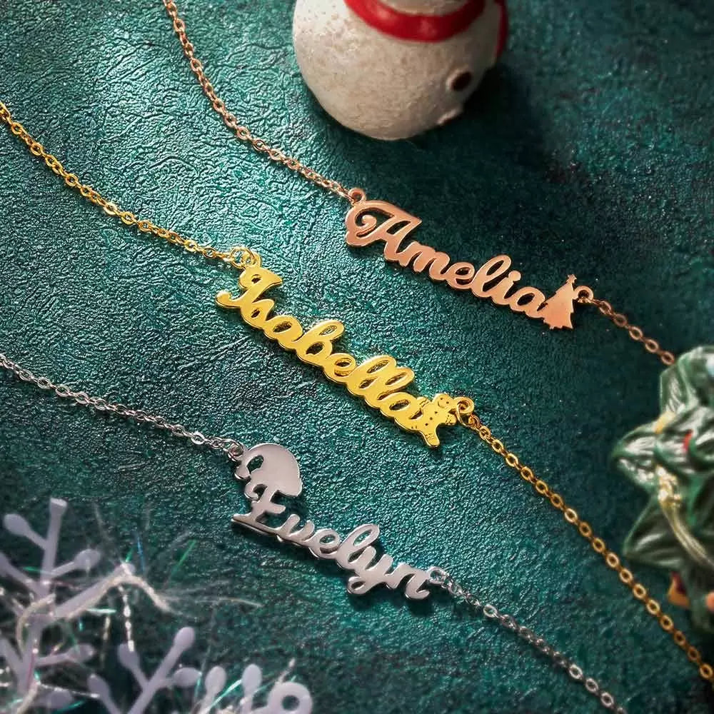 Personalised Christmas Name Necklace