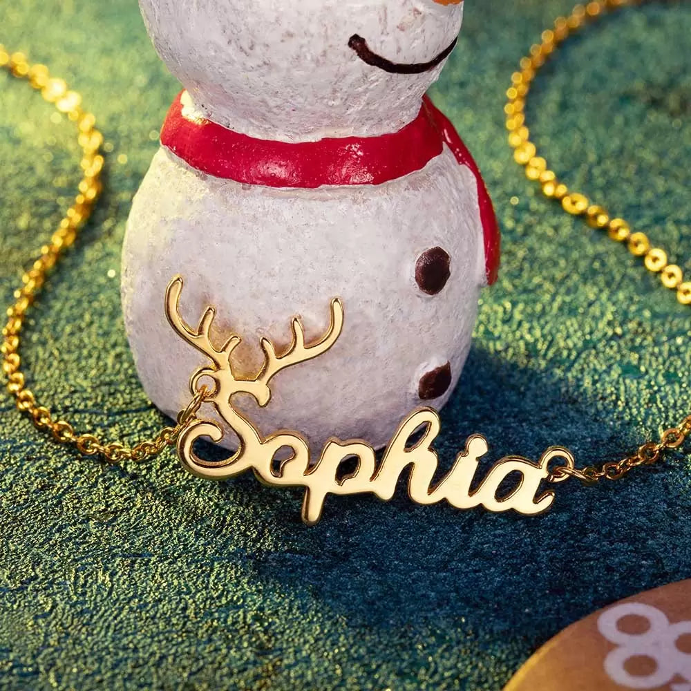 Personalised Christmas Name Necklace