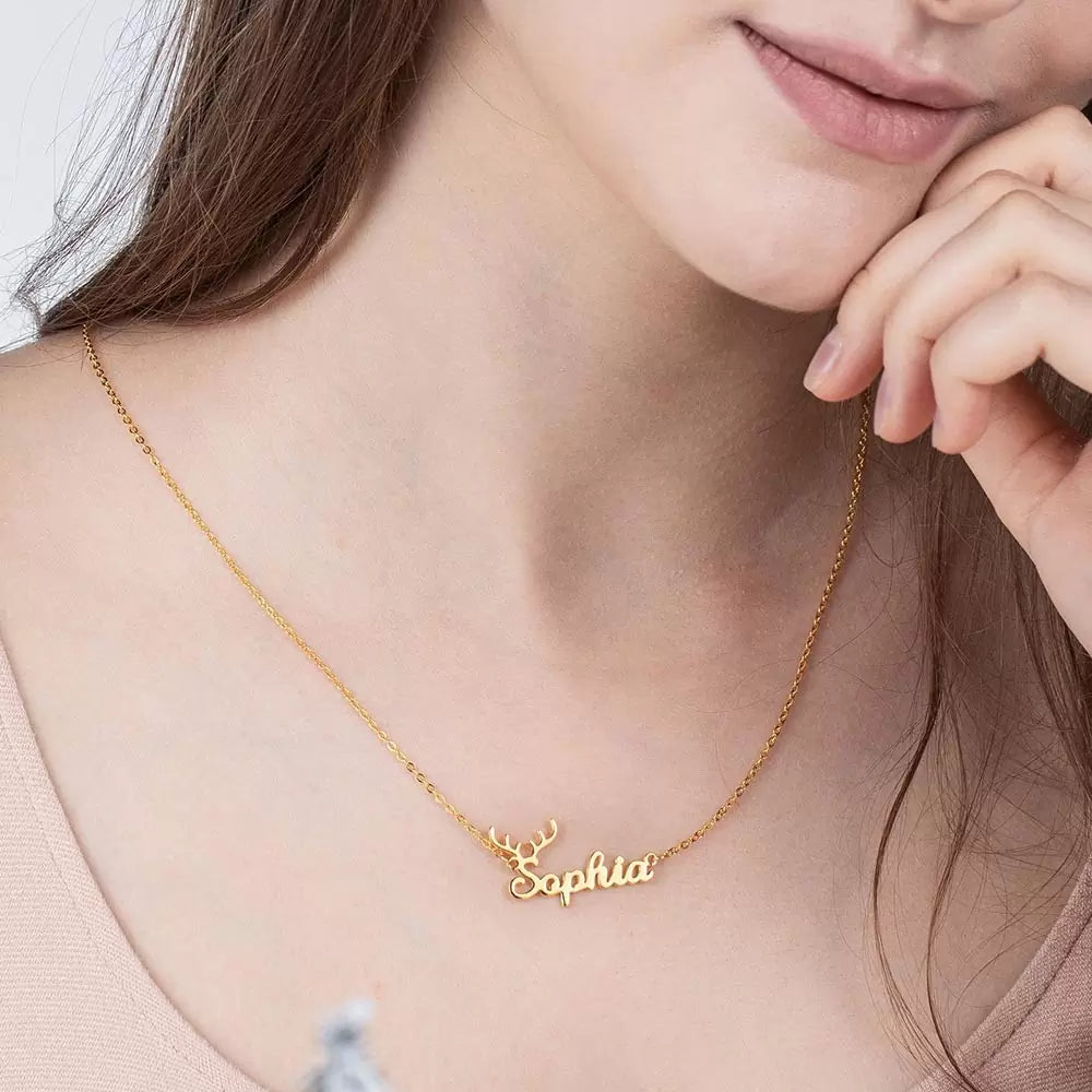 Personalised Christmas Name Necklace