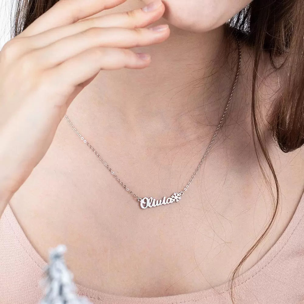 Personalised Christmas Name Necklace