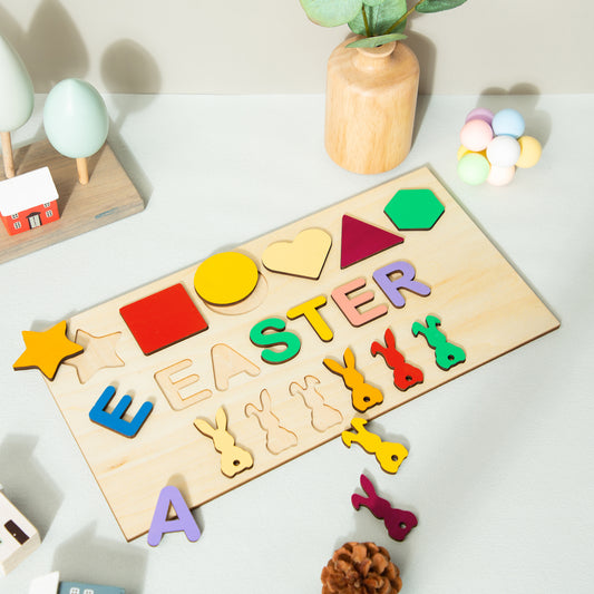 Personalised Wooden Kids Easter Puzzle