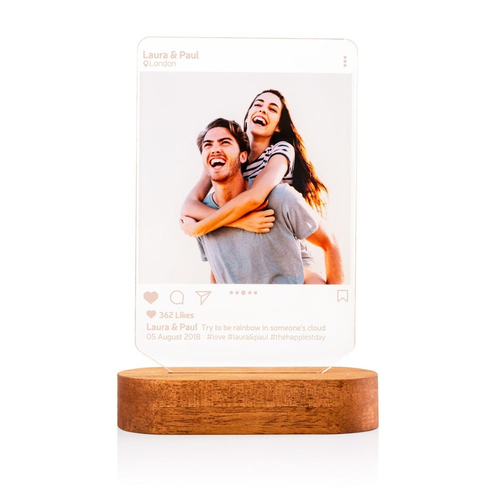 Personalised Instagram Post Night Light