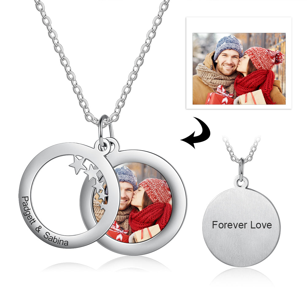 Personalised Christmas Photo Necklace