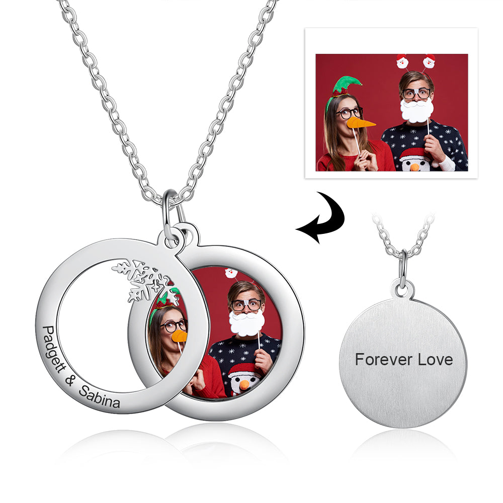 Personalised Christmas Photo Necklace