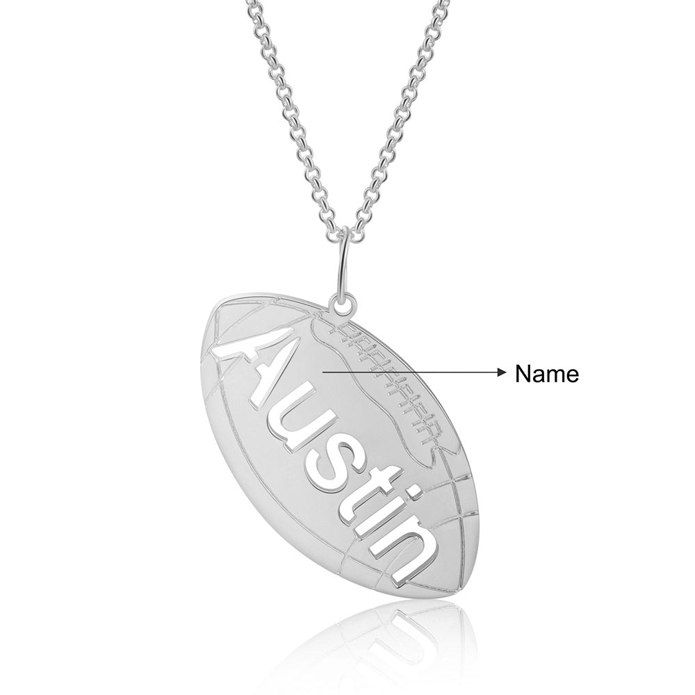 Personalised Football Name Necklace