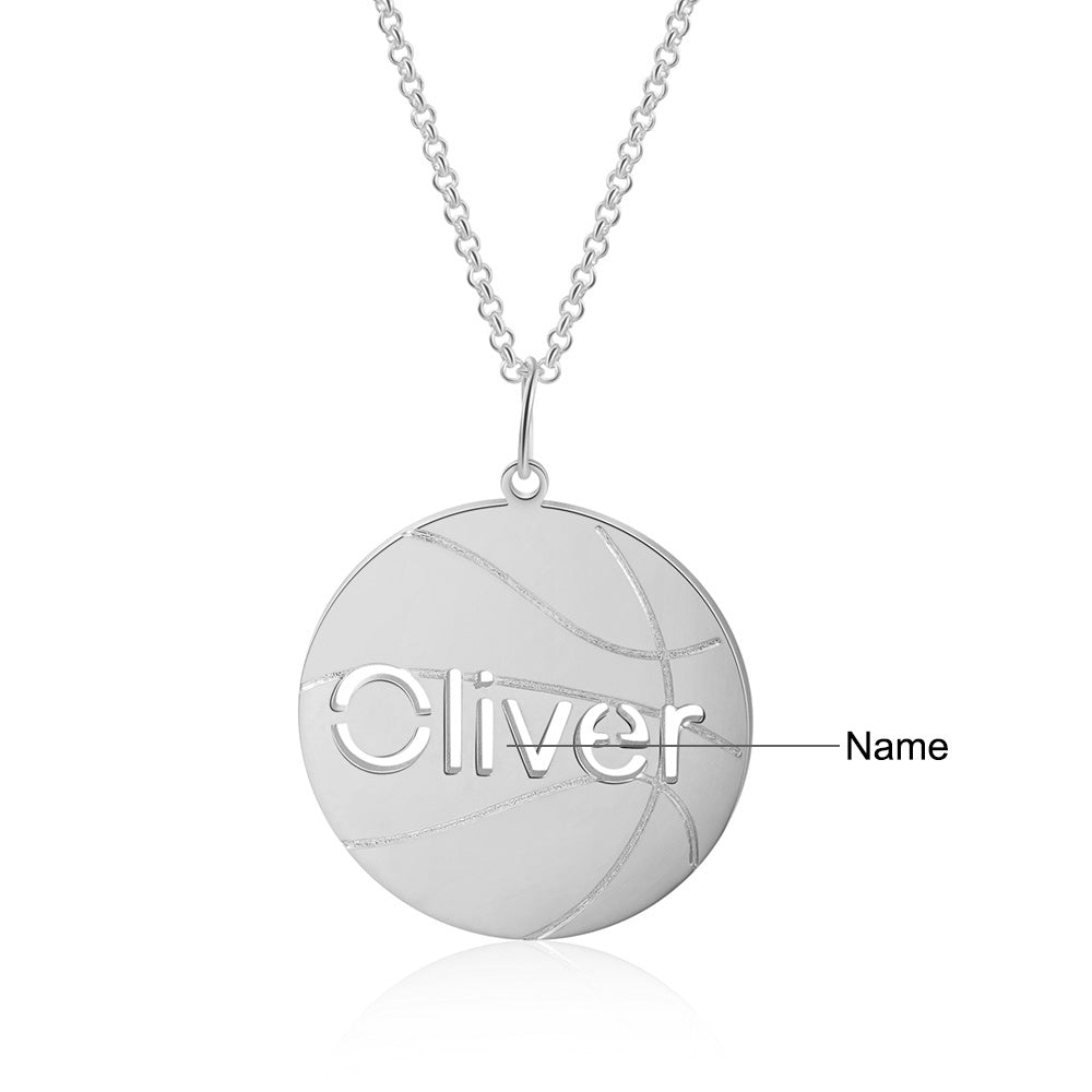 Personalised Basketball Name Necklace