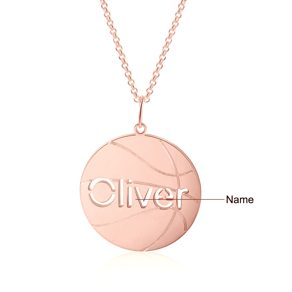 Personalised Basketball Name Necklace