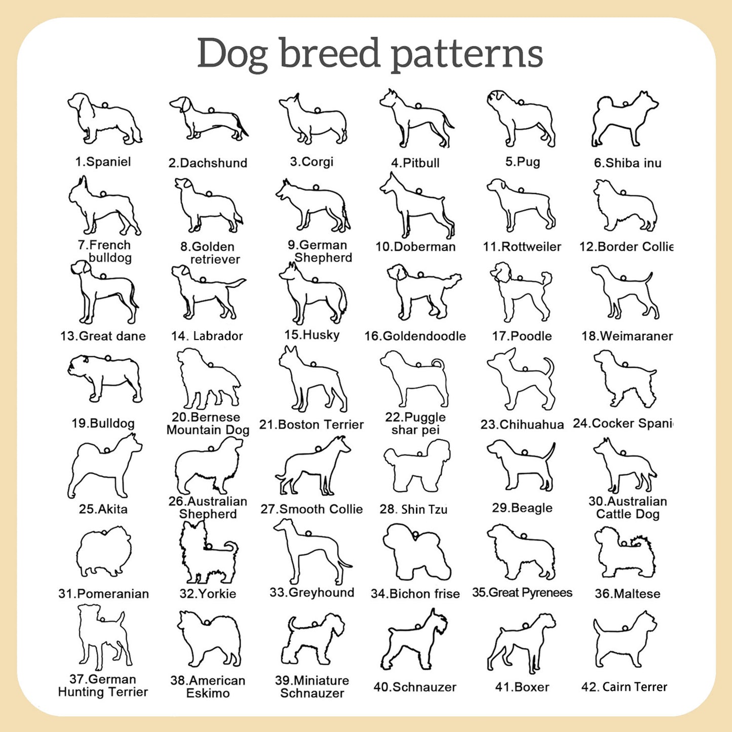 Dog Breed Personalised Name Necklace