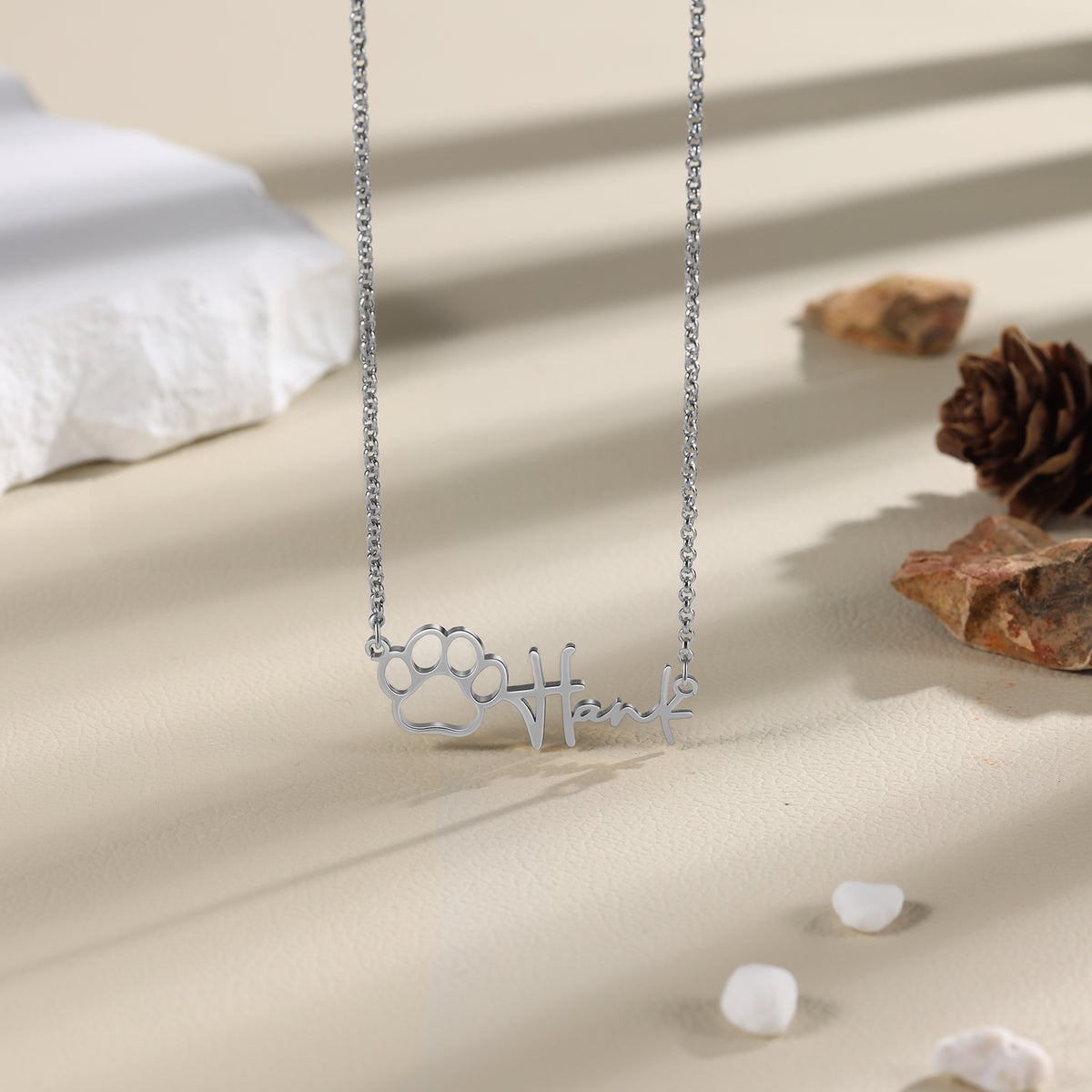 Personalised Paw Name Necklace Custom Jewellery Australia