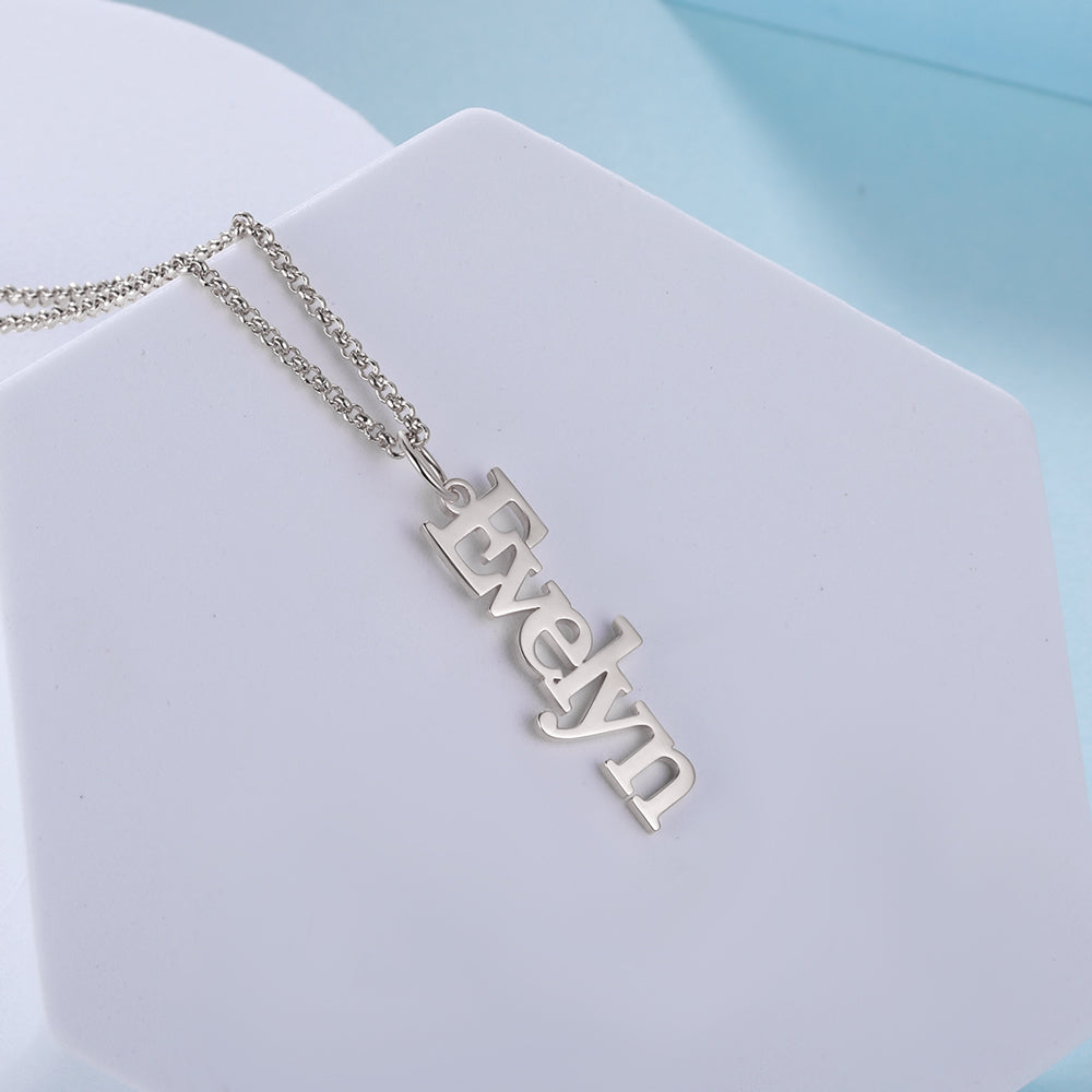 Personalised Vertical Name Necklace