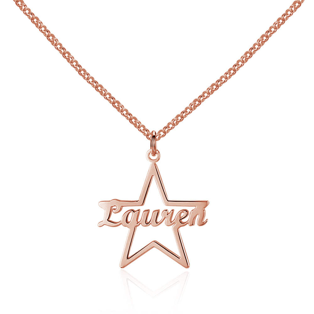 Personalised Star Name Necklace