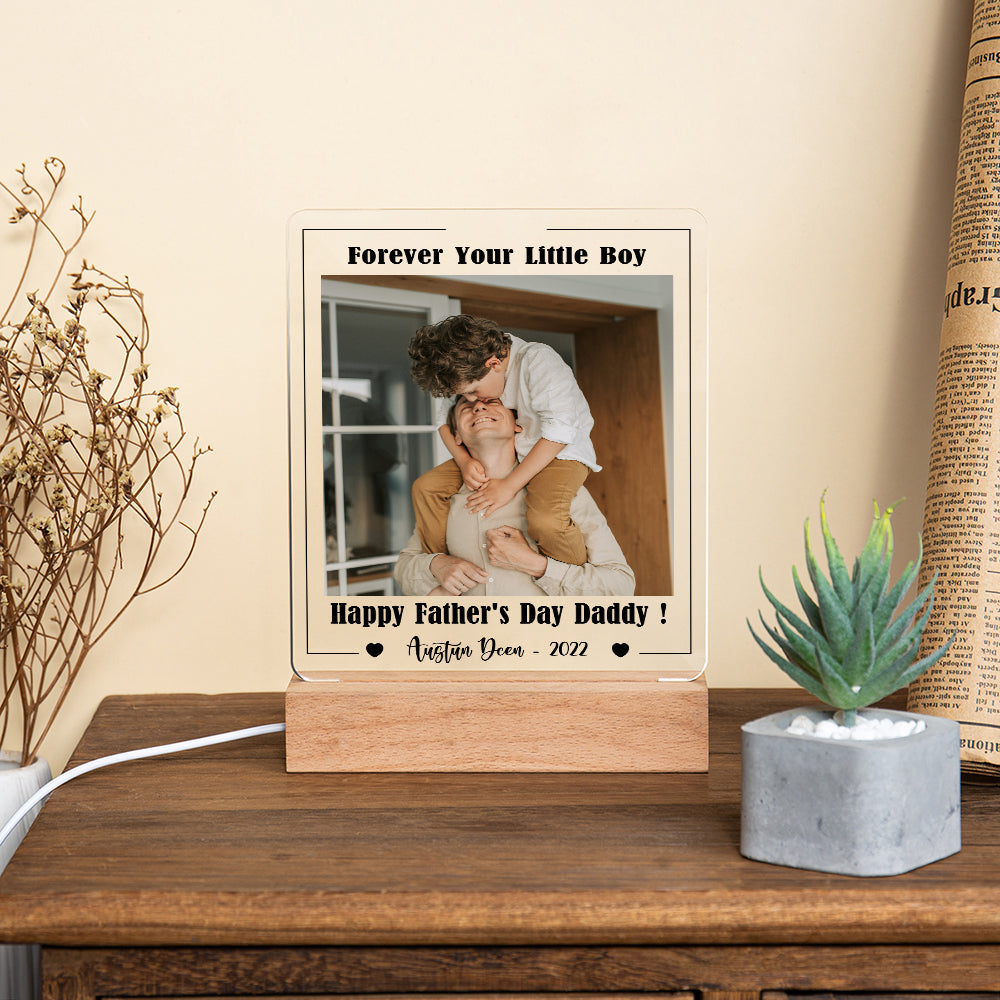Personalised Your Little Boy Father's Day Night Light