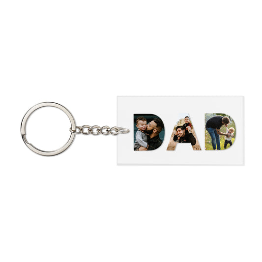 Dad Personalised Photo Keyring